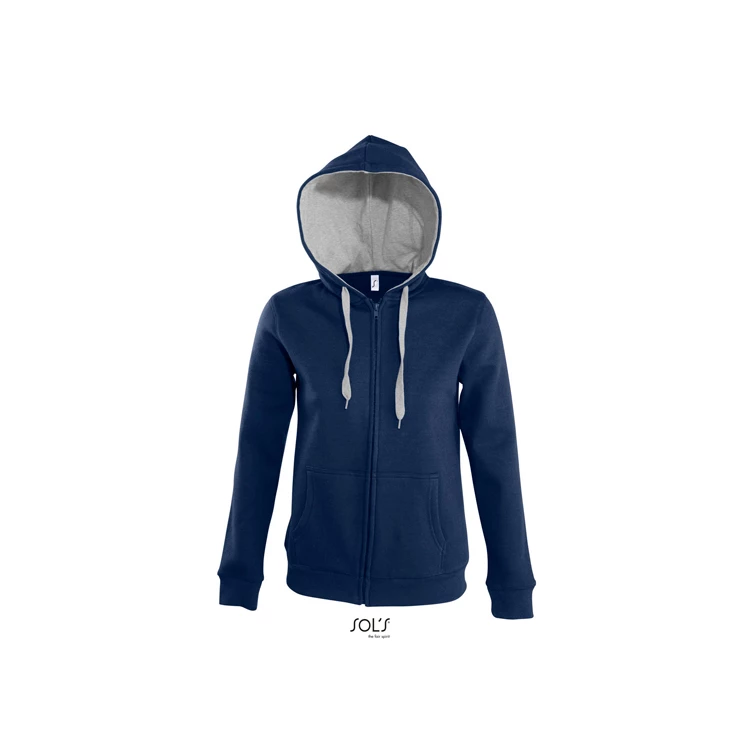 Women's Contrast Hooded Zip Jacket Soul