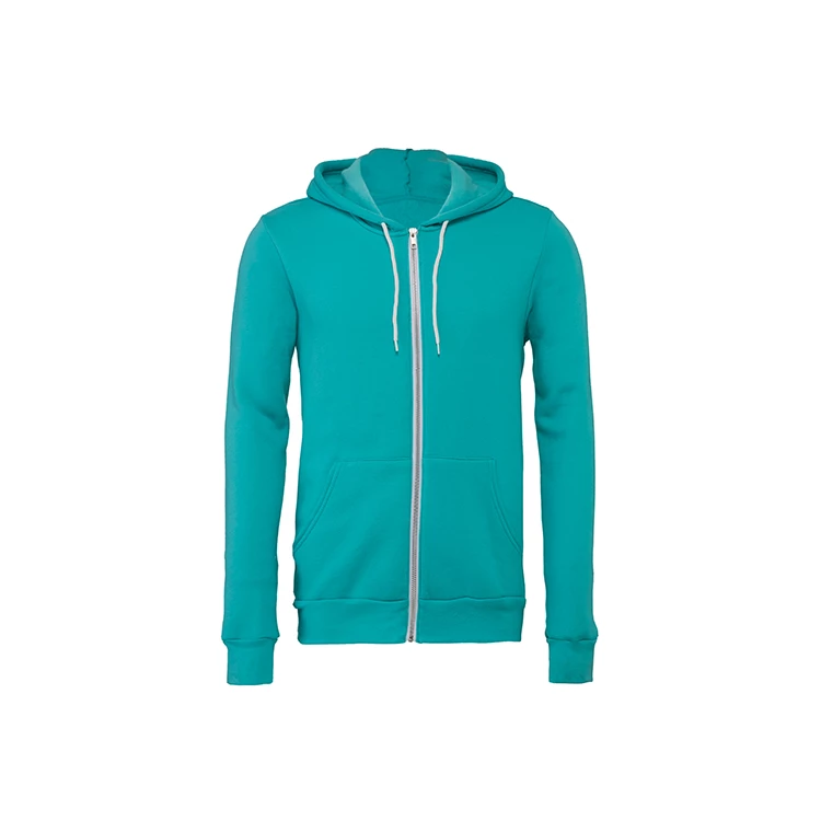 Unisex Poly-Cotton Fleece Full-Zip Hoodie