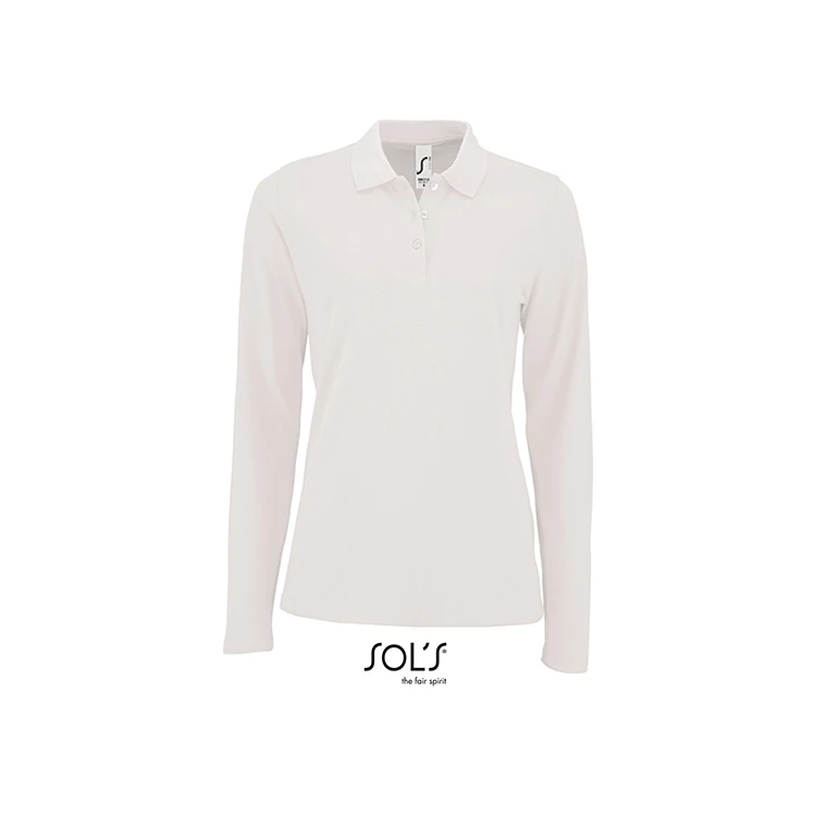 Women's Long-Sleeve Piqué Polo Shirt Perfect