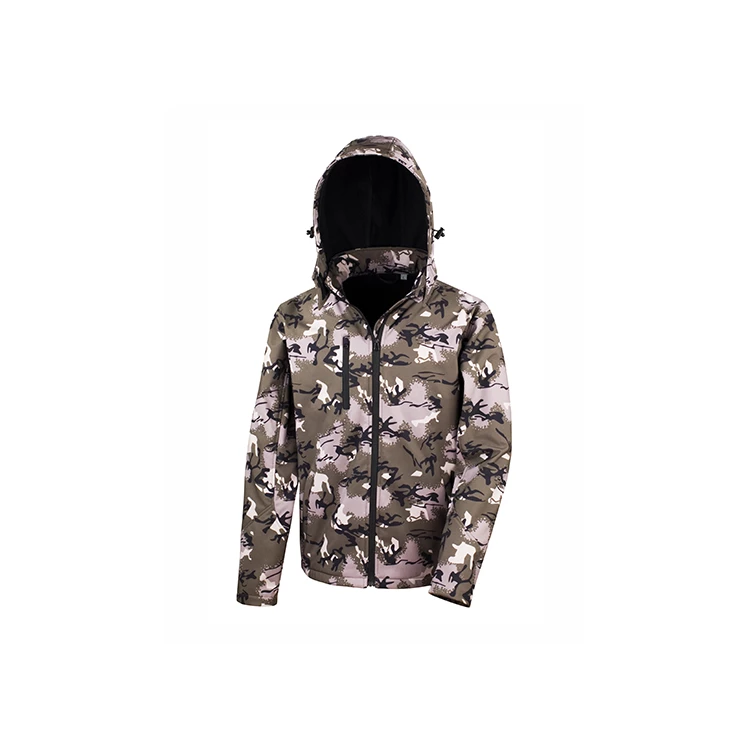 Camo TX Performance Hooded Softshell Jacket