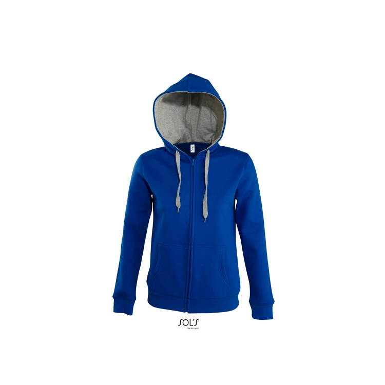 Women's Contrast Hooded Zip Jacket Soul