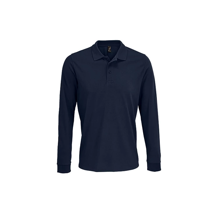 Unisex Long Sleeve Polycotton Polo Shirt