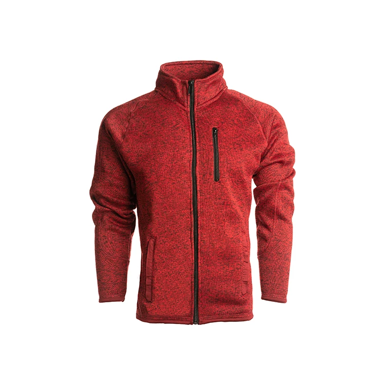 Men's Full Zip Sweater Knit Jacket