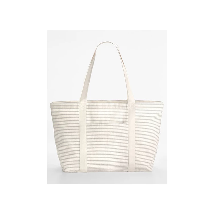 Striped Organic Cotton Shopper