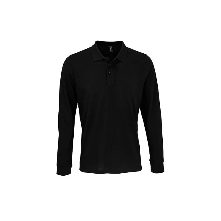 Unisex Long Sleeve Polycotton Polo Shirt