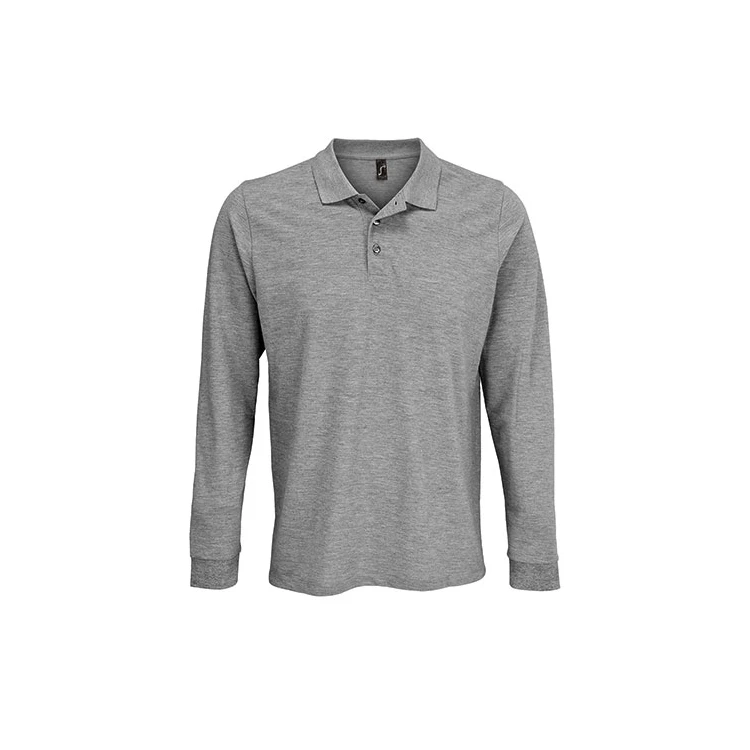 Unisex Long Sleeve Polycotton Polo Shirt