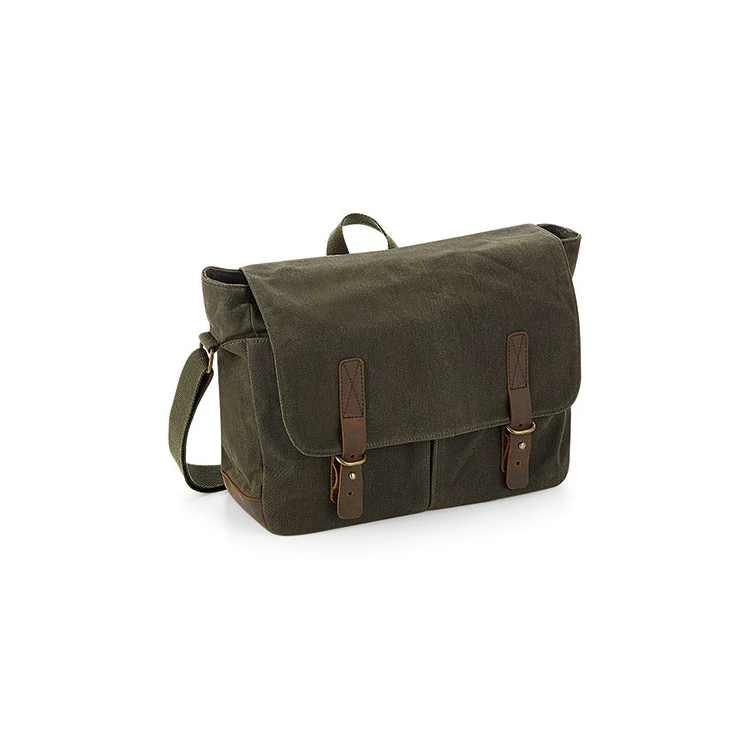 Heritage Waxed Canvas Messenger