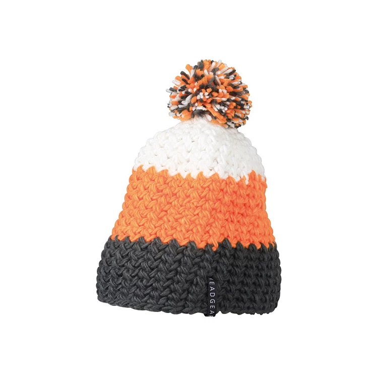 Crocheted Cap With Pompon