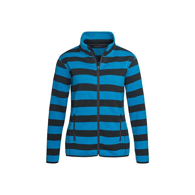 Striped Fleece Jacket Women