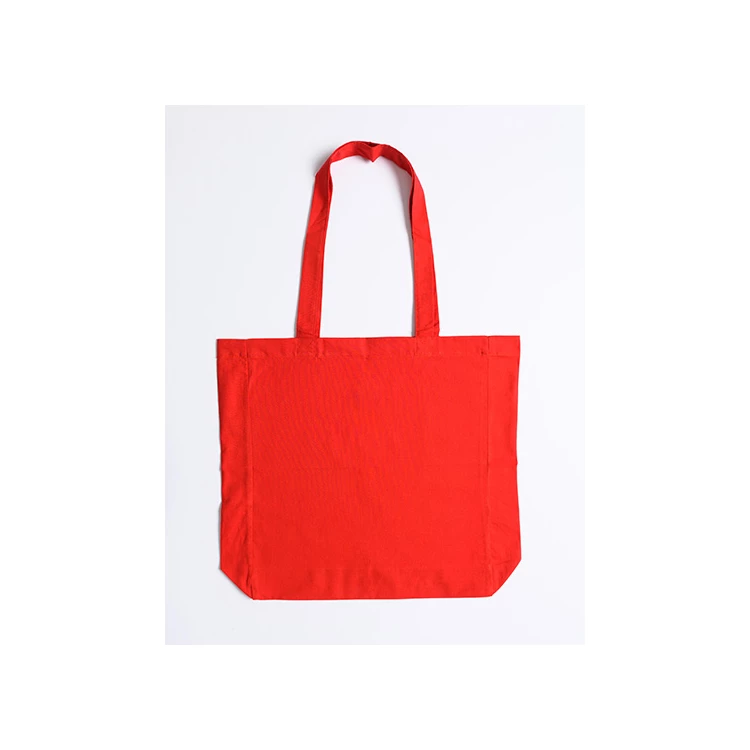 Cotton Bag Side Fold Long Handles