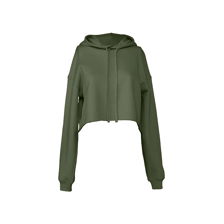 Women's Cropped Fleece Hoodie