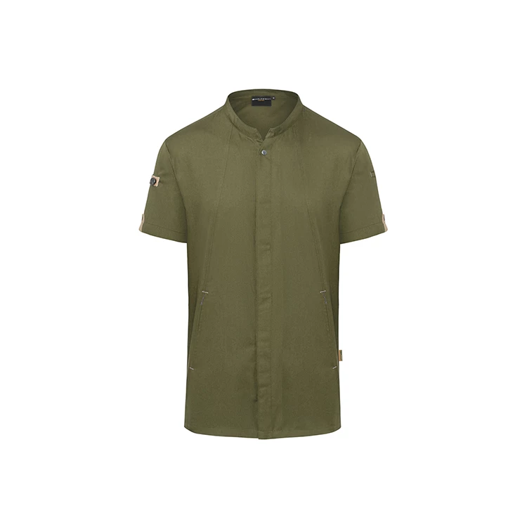 Short Sleeve Chef Jacket Green-Generation