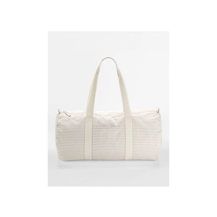 Striped Organic Cotton Barrel Bag