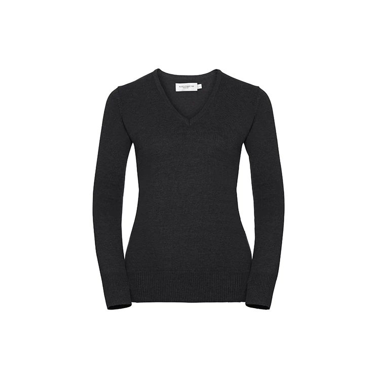 Ladies' V-Neck Knitted Pullover