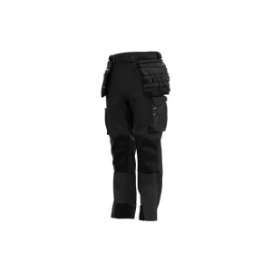 Comfortabele werkbroek met 4-way stretch, verstevigde delen, vaste holsterzakken en functionele details