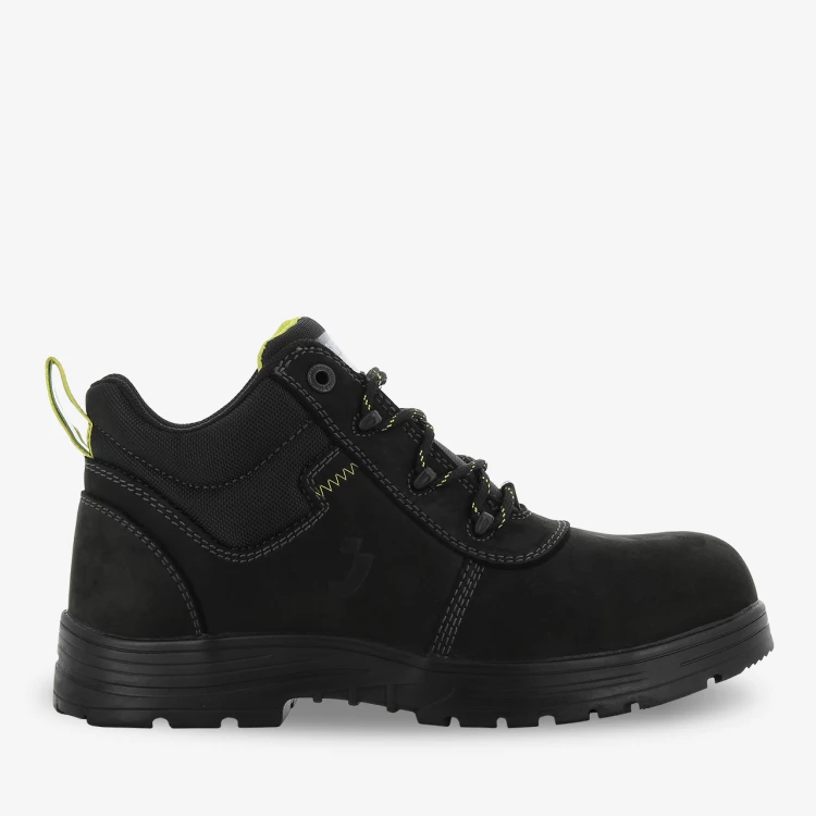 Lightweight and metal-free mid-cut safety shoe