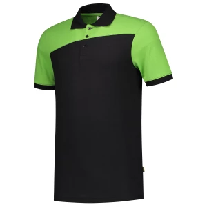 Poloshirt\u0020Bicolor\u0020Naden - BlackLime