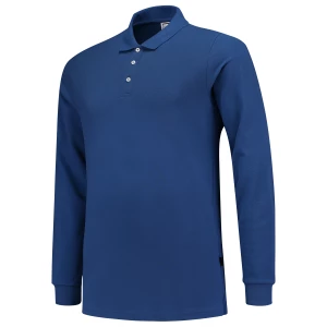 Poloshirt\u0020Fitted\u0020210\u0020Gram\u0020Lange\u0020Mouw - Royalblue