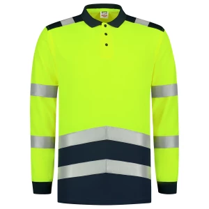 Poloshirt High Vis Bicolor Lange Mouw