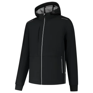 Softshell\u0020Capuchon\u0020Accent - BlackGrey