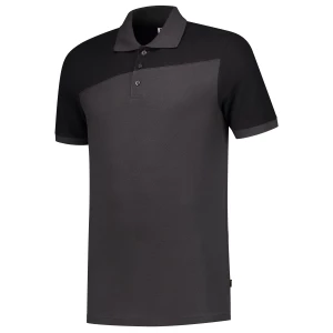 Poloshirt\u0020Bicolor\u0020Naden - DarkgreyBlack