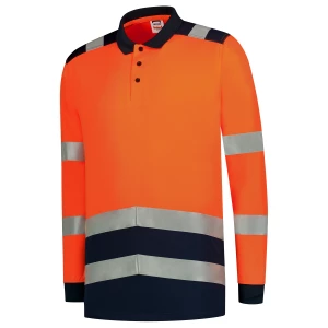 Poloshirt High Vis Bicolor Lange Mouw