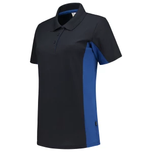 Poloshirt\u0020Bicolor\u0020Dames - NavyRoyalblue