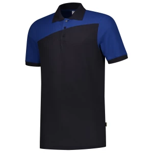 Poloshirt\u0020Bicolor\u0020Naden - NavyRoyalblue