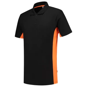 Poloshirt\u0020Bicolor - BlackOrange