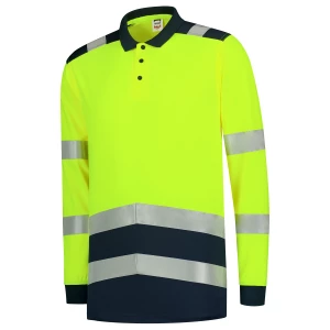 Poloshirt High Vis Bicolor Lange Mouw