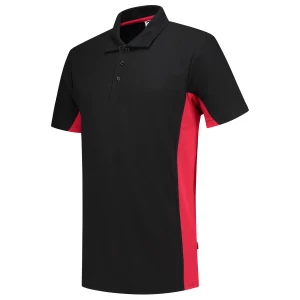 Poloshirt\u0020Bicolor - BlackRed