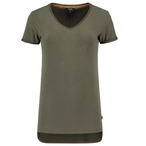 T-shirt Premium V Hals Dames