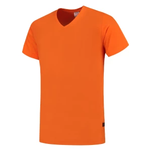 T\u002Dshirt\u0020V\u0020Hals\u0020Fitted - Orange