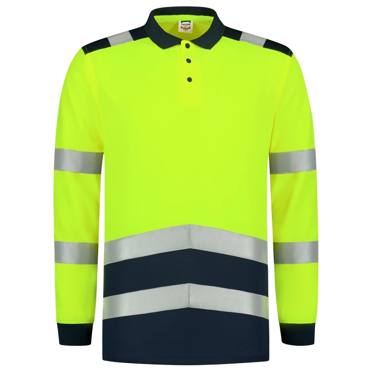 Poloshirt High Vis Bicolor Lange Mouw