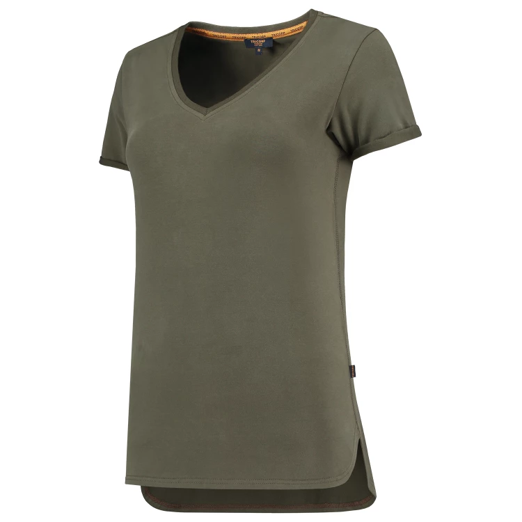 T-shirt Premium V Hals Dames